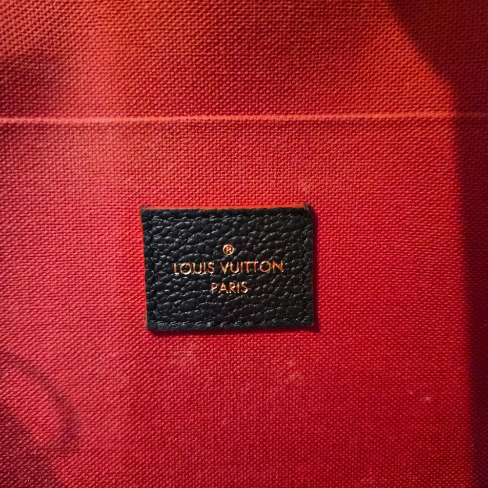 Authentic Louis Vuitton Monogram Empreinte Pochette Felicie Marine Rouge France - Picture 9 of 11